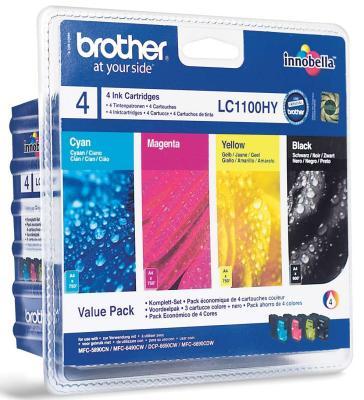 Brother pack 4 cartuchos negro amarillo cyan magen